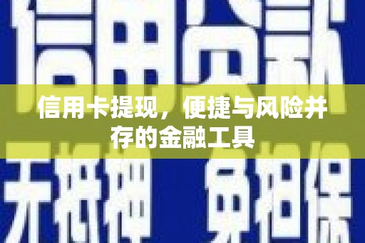 武陵信用卡提现，便捷与风险并存的金融工具