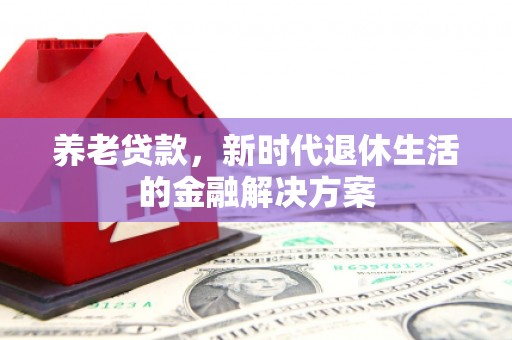 武陵养老贷款，新时代退休生活的金融解决方案
