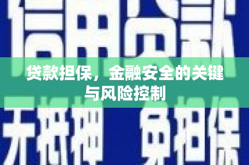 武陵贷款担保，金融安全的关键与风险控制